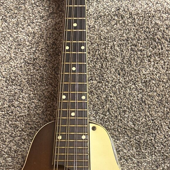 VTG 1955 Kay N-1 A Style 8-String Electric Mandolin Guitar Teardrop Sunburst - Picture 4 of 15